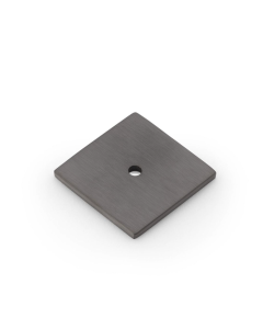 Alexander and Wilks Dark Bronze PVD 38mm Quantock Square Cabinet Knob Backplate