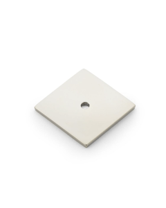 Alexander and Wilks Polished Nickel PVD 38mm Quantock Square Cabinet Knob Backplate