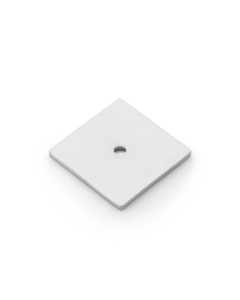 Alexander and Wilks Satin Chrome 38mm Quantock Square Cabinet Knob Backplate