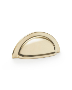 Alexander and Wilks Polished Brass Bardom Ridged Cup Handle | AW903PB