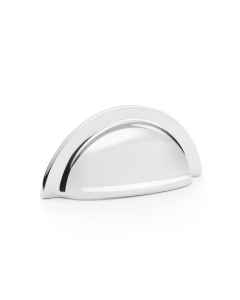 Alexander and Wilks Polished Chrome Bardom Ridged Cup Handle | AW903PC
