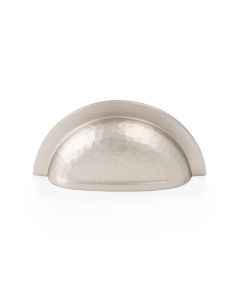 Alexander and Wilks Satin Nickel Hammered Cup Handle | AW912SN