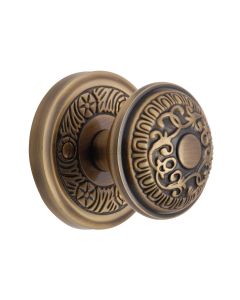 Heritage Brass Antique Brass Aydon Door Knob on Rose