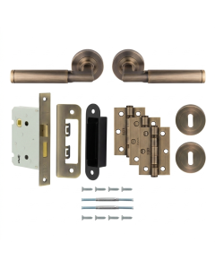 Antique Brass Belas Lock Pack - Ultimate Door Pack