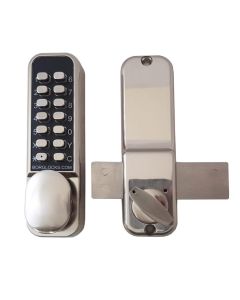Borg BL2005 Non Holdback Satin Stainless Steel Easicode Pro Digital Rim Deadbolt 