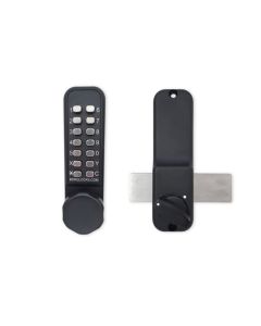 Borg 2605 Marine Grade Black Easicode pro Digital Deadbolt with knob & deadbolt