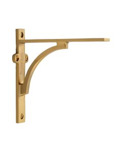 Heritage Brass Satin Brass Arch Shelf Bracket  |  BR2140 6-SB