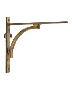 Heritage Brass Antique Brass Arch Shelf Bracket  |  BR2140 8-AT