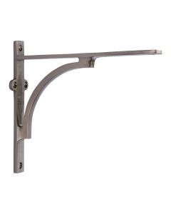 Heritage Brass Satin Nickel Arch Shelf Bracket  |  BR2140 8-SN