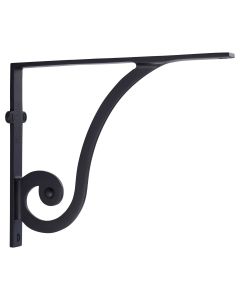 Heritage Brass Matt Black Ornate Shelf Bracket  |  BR2170 10-BKMT