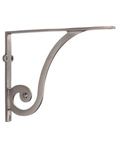 Heritage Brass Satin Nickel Ornate Shelf Bracket  |  BR2170 10-SN