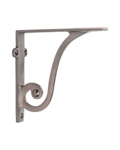 Heritage Brass Satin Nickel Ornate Shelf Bracket  |  BR2170 6-SN