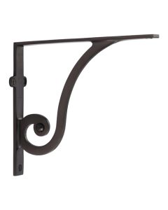 Heritage Brass Matt Bronze Ornate Shelf Bracket  |  BR2170 8-MB