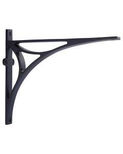 Heritage Brass Matt Black Bridge Shelf Bracket  |  BR2190 10-BKMT