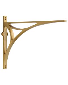 Heritage Brass Satin Brass Bridge Shelf Bracket  |  BR2190 10-SB