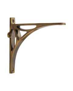 Heritage Brass Antique Brass Bridge Shelf Bracket  |  BR2190 6-AT