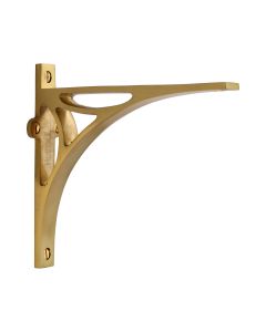 Heritage Brass Satin Brass Bridge Shelf Bracket | BR2190 6-SB
