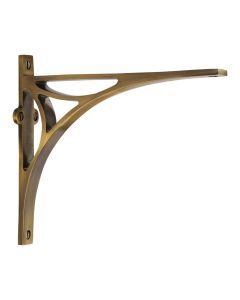Heritage Brass Antique Brass Bridge Shelf Bracket  |  BR2190 8-AT