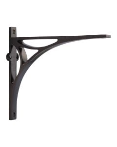 Heritage Brass Matt Bronze Bridge Shelf Bracket | BR2190 8-MB