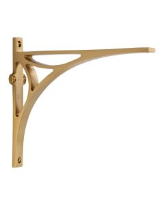 Heritage Brass Satin Brass Bridge Shelf Bracket | BR2190 8-SB