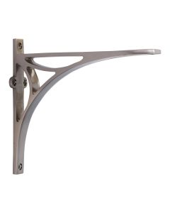 Heritage Brass Satin Nickel Bridge Shelf Bracket  |  BR2190 8-SN