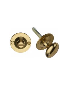 Polished Brass Bolt for Privacy in Bathroom or Bedroom Doors