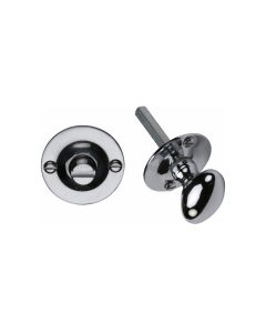 Polished Chrome Bolt for Privacy in Bathroom or Bedroom Doors