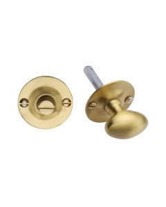 Satin Brass Bolt for Privacy in Bathroom or Bedroom Doors