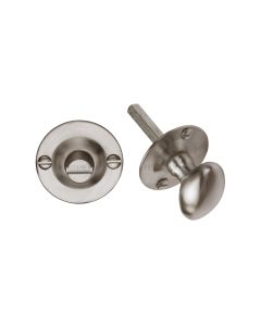 Satin Nickel Bolt for Privacy in Bathroom or Bedroom Doors