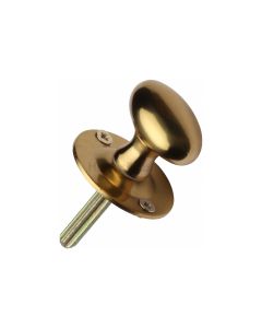 Polished Brass Thumbturn w/o Bolt for Bathroom or Bedroom Doors