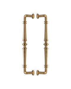 Heritage Brass Satin Brass Avon Back to Back Door Pull Handle 390mm