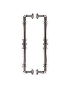 Heritage Brass Satin Nickel Avon Back to Back Door Pull Handle 390mm