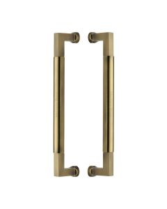 Heritage Brass Antique Brass Bauhaus Back to Back Door Pull Handle 330mm