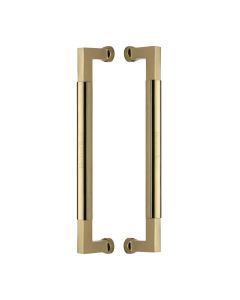 Heritage Brass Polished Brass Bauhaus Back to Back Door Pull Handle 330mm
