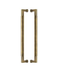 Heritage Brass Antique Brass Bauhaus Back to Back Door Pull Handle 483mm