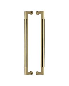 Heritage Brass Polished Brass Bauhaus Back to Back Door Pull Handle 483mm