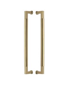 Heritage Brass Satin Brass Bauhaus Back to Back Door Pull Handle 483mm