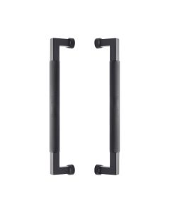 Heritage Brass Matt Bronze Bauhaus Knurled Back to Back Door Pull Handle 330mm