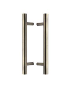 Heritage Brass Antique Brass T Bar Back to Back Door Pull Handle 305mm