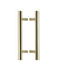 Heritage Brass Polished Brass T Bar Back to Back Door Pull Handle 305mm