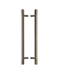 Heritage Brass Antique Brass T Bar Back to Back Door Pull Handle 457mm