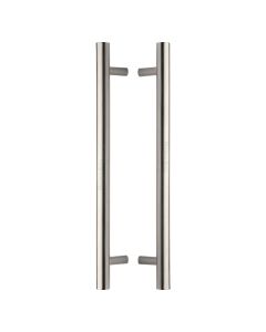 Heritage Brass Satin Nickel T Bar Back to Back Door Pull Handle 457mm