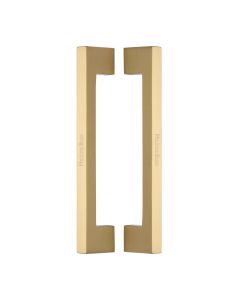 Heritage Brass Satin Brass Urban Back to Back Door Pull Handle 305mm