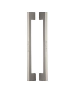 Heritage Brass Satin Nickel Urban Back to Back Door Pull Handle 457mm