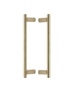 Heritage Brass Polished Brass Bar Back to Back Door Pull Handle 336mm