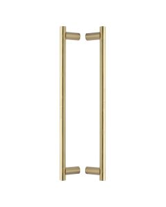 Heritage Brass Satin Brass Bar Back to Back Door Pull Handle 489mm