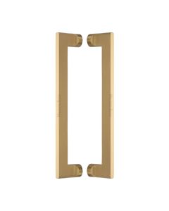 Heritage Brass Satin Brass Apollo Back to Back Door Pull Handle 307mm