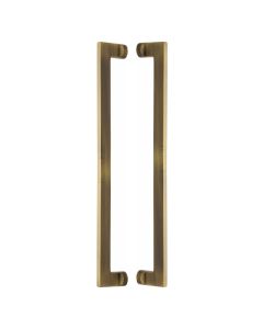 Heritage Brass Antique Brass Apollo Back to Back Door Pull Handle 460mm