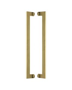 Heritage Brass Polished Brass Apollo Back to Back Door Pull Handle 460mm