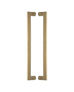 Heritage Brass Satin Brass Apollo Back to Back Door Pull Handle 460mm